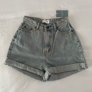 Light Blue Denim Shorts
